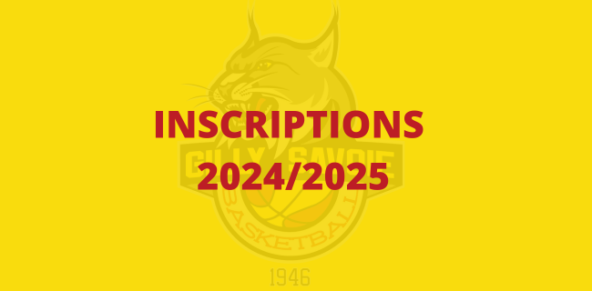 Inscriptions 2024/2025